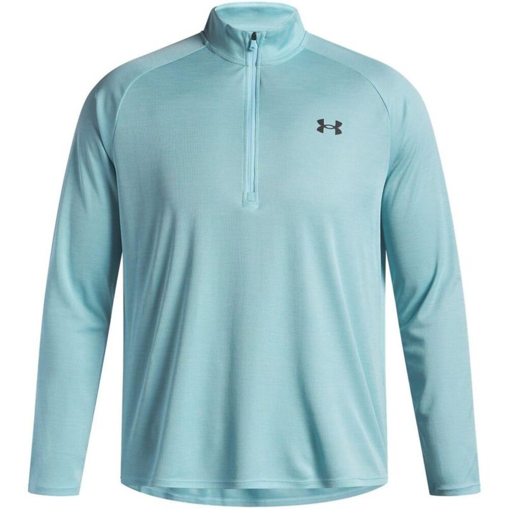 Under Armour Mens Tech Textured Half Zip Top / Stream